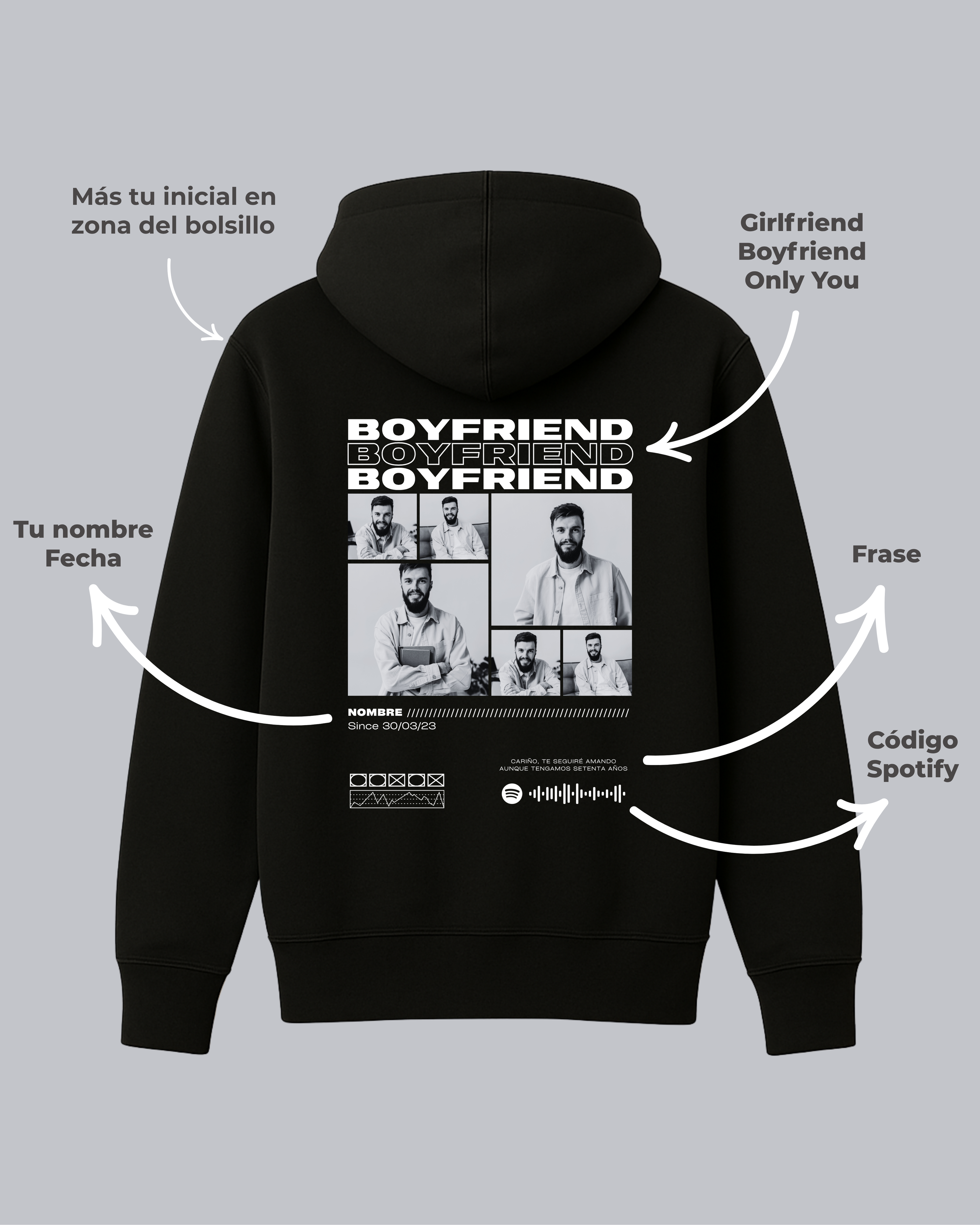 Polerón | Girlfriend Boyfriend Personalizado