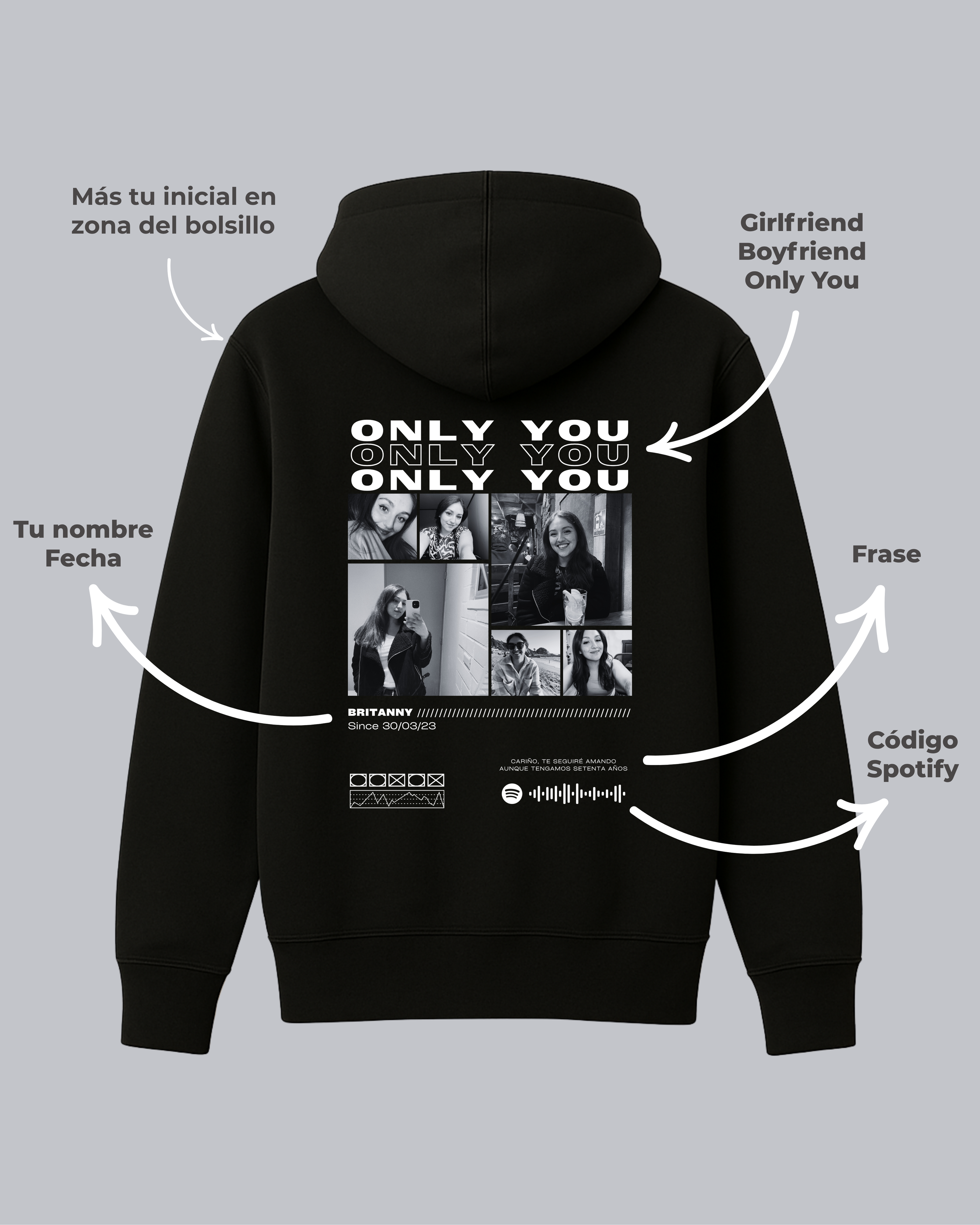 Polerón | Girlfriend Boyfriend Personalizado