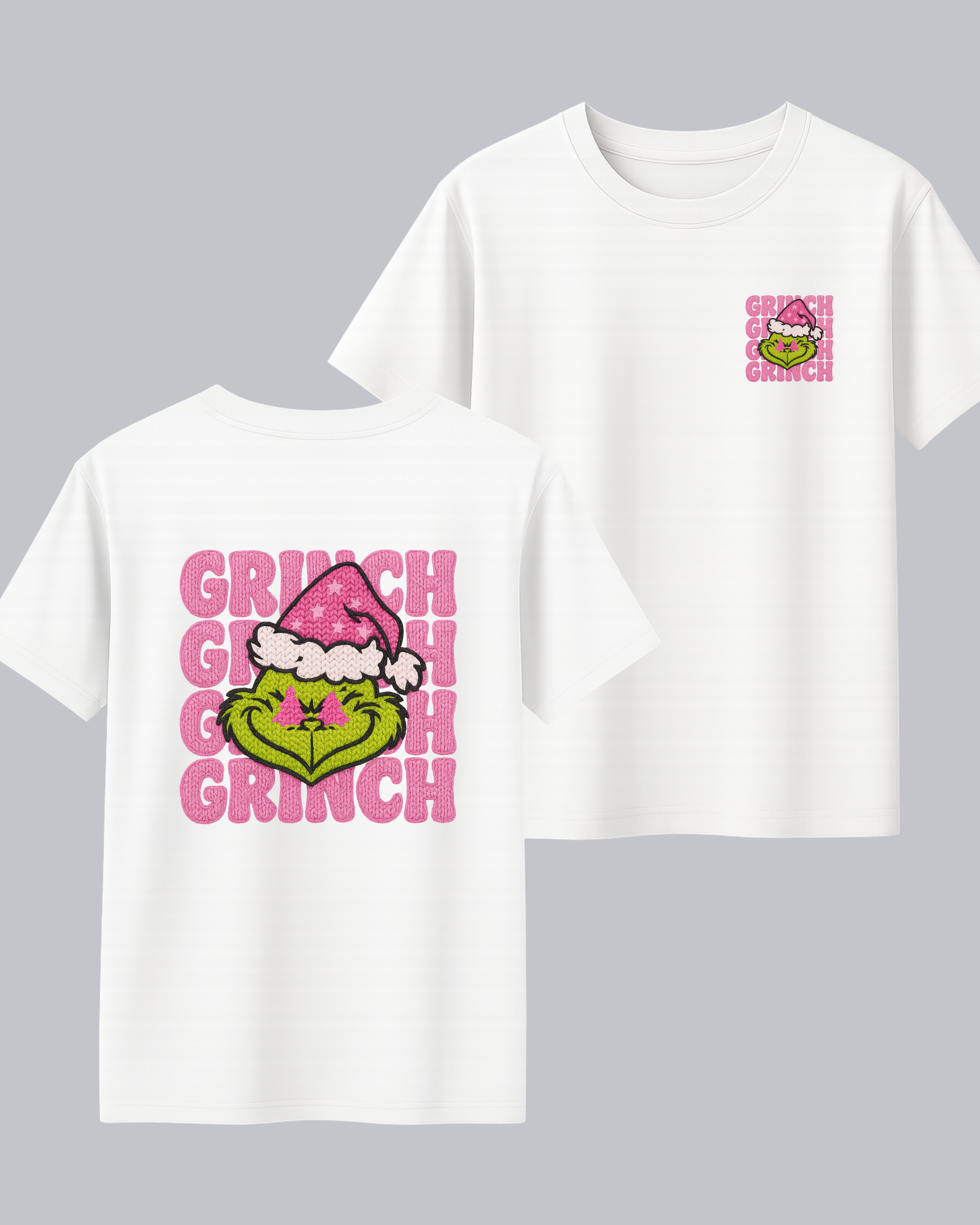 Polera Navideña | Grinch Rosado
